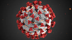 Microscopic Image Of Covid-19 Virus